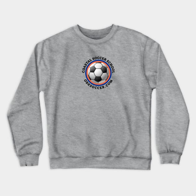 Coastal Soccer School Logo #1 Crewneck Sweatshirt by Coastal Soccer School